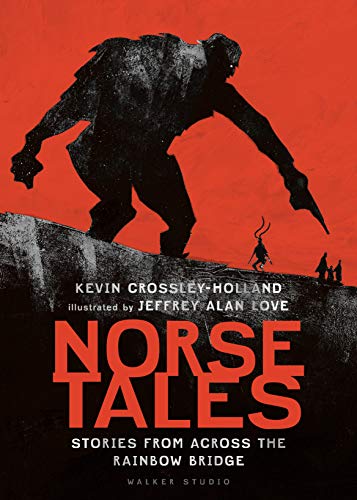 Book cover: giant figure looms over a small person on a ridge.