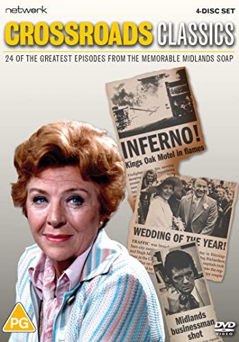 DVD cover for Crossroads Classics featuring a woman and newspaper clippings of show events.
