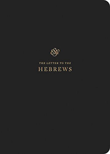 Black journal with gold text reading “The Letter to the Hebrews.”