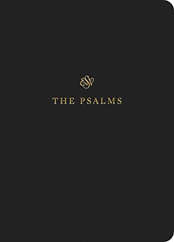 Black journal with gold text reading “The Psalms” and a decorative symbol.