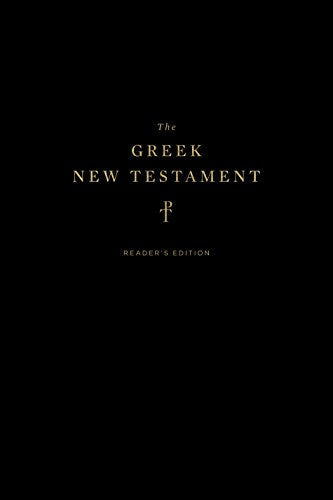 Black cover Greek New Testament, paperback, with white text; Tyndale House edition.