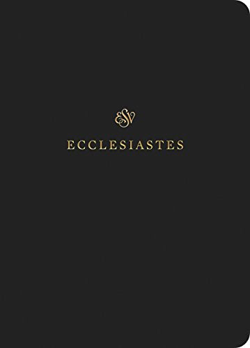 Black journal with gold text reading "Ecclesiastes" and a decorative emblem.