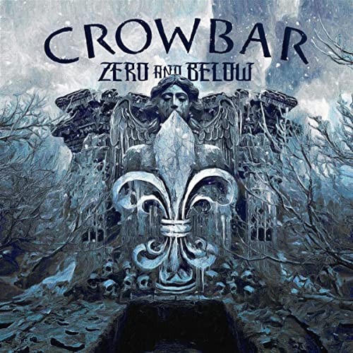 Crowbar album cover: stone angel statue in a wintry, desolate landscape.