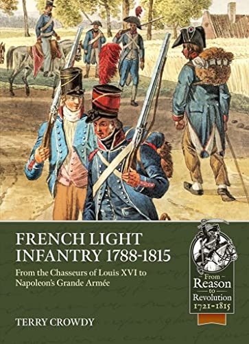 Book cover depicting French light infantry soldiers in historical uniforms.