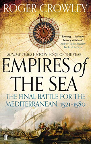 Book cover featuring a compass rose over a historical painting of a naval battle.