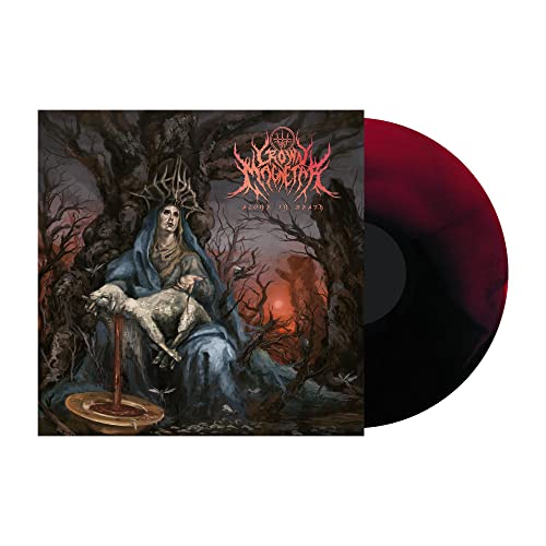 Vinyl record with dark, gothic album art depicting a figure and trees.