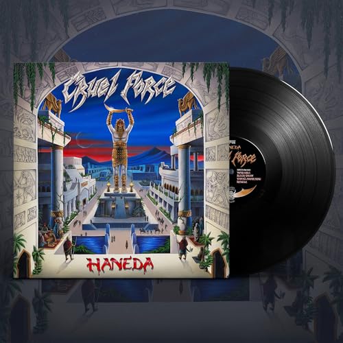 Cruel Force "Haneda" vinyl record with fantasy artwork and label detail.
