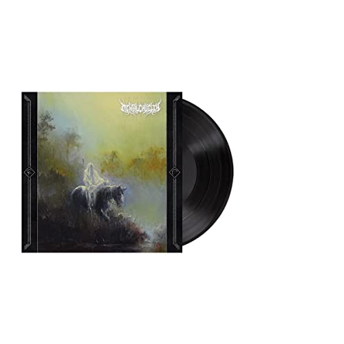 Vinyl record and album cover depicting a ghostly figure on horseback.