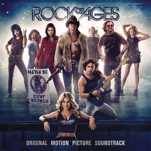 “Rock of Ages” CD cover featuring Tom Cruise and ensemble cast.