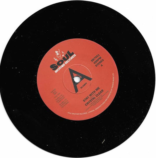 Black vinyl record with a red and white "Soul Brother Records" label.