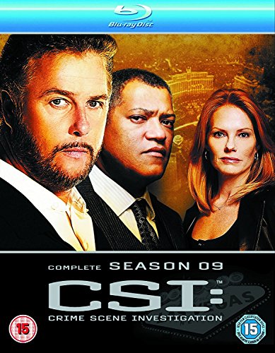 CSI: Las Vegas Series 9 Blu-ray cover featuring three main actors.