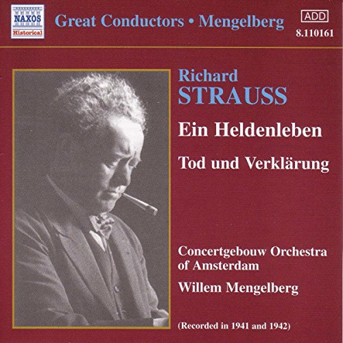 CD cover featuring portrait of Richard Strauss and text details.