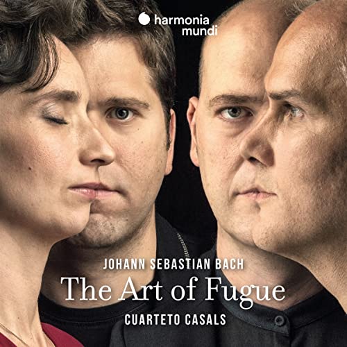 CD cover featuring close-up portraits of three musicians, text: “The Art of Fugue.”