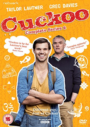"DVD cover for 'Cuckoo: Complete Series 2' featuring two men against an orange background."