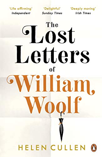 Book cover: "The Lost Letters of William Woolf" with an umbrella image.