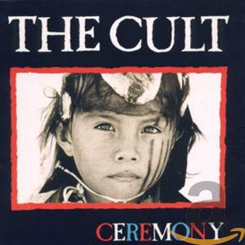 Album cover for The Cult's Ceremony featuring a black and white portrait of a child.