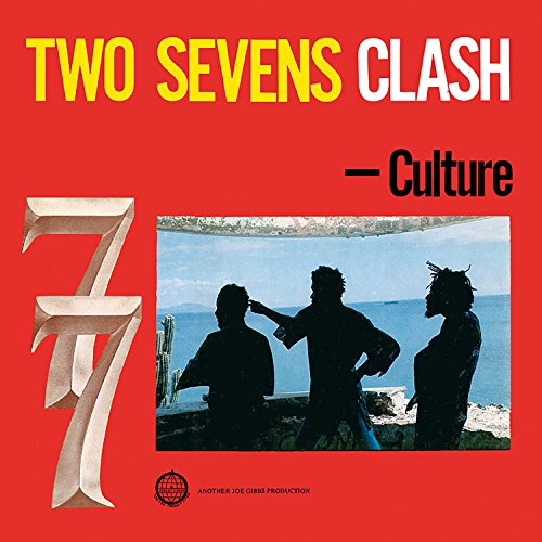 Red album cover for Culture’s “Two Sevens Clash” featuring silhouetted figures.