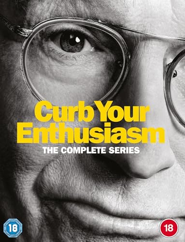 Close-up of Larry David wearing glasses, “Curb Your Enthusiasm” DVD cover.