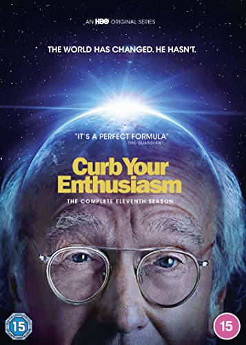 “Curb Your Enthusiasm” Season 11 DVD cover featuring Larry David’s portrait.