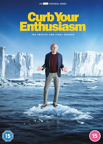Larry David stands on an iceberg in the ocean on the Curb Your Enthusiasm cover.