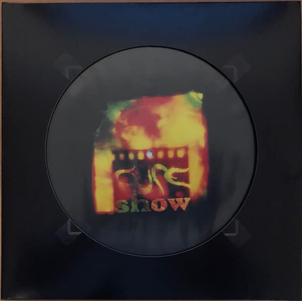 Colorful, abstract album art for The Cure’s “Show” vinyl record.