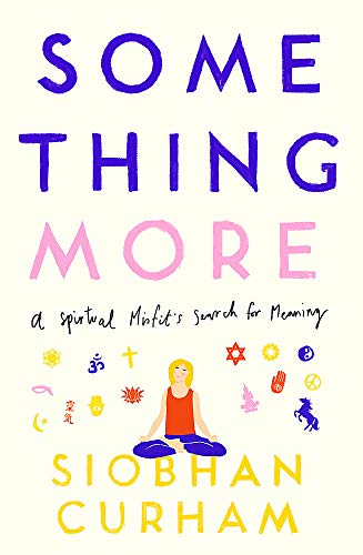 Book cover: woman meditating amidst colorful spiritual symbols.