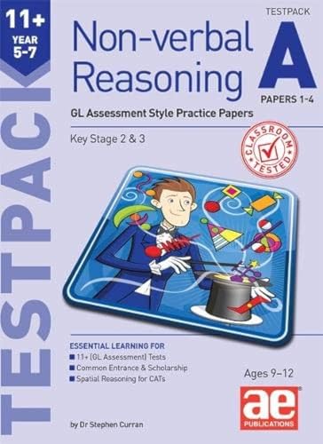 11+ Non-verbal Reasoning testpack cover with illustration of a magician.