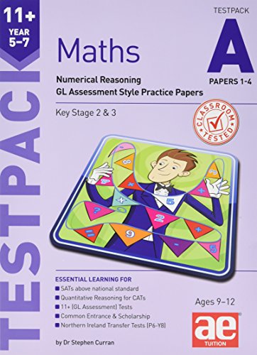 Purple 11+ Maths testpack cover with boy pointing at numbered puzzle.