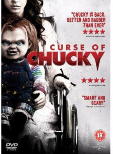 DVD cover for "Curse of Chucky" featuring a doll and a woman.