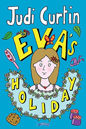 Book cover with illustrated girl, flowers, and holiday-themed objects.