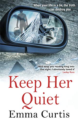 Book cover: shattered mirror reflects a woman with a shopping basket.