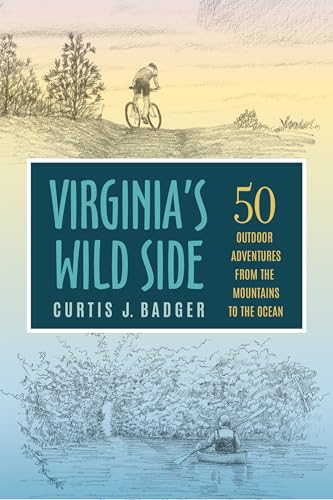 Book cover: "Virginia's Wild Side" with illustrations of outdoor activities.