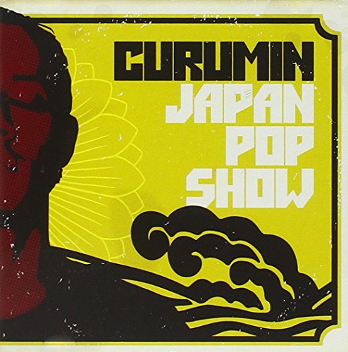 CD cover for Curumin’s “Japan Pop Show” with yellow and black graphics.