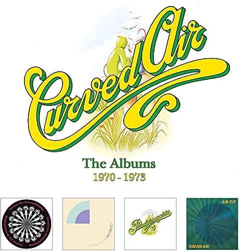 Curved Air albums boxset with colorful cover art and four CD images.