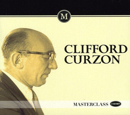 CD cover featuring a profile portrait of pianist Clifford Curzon.