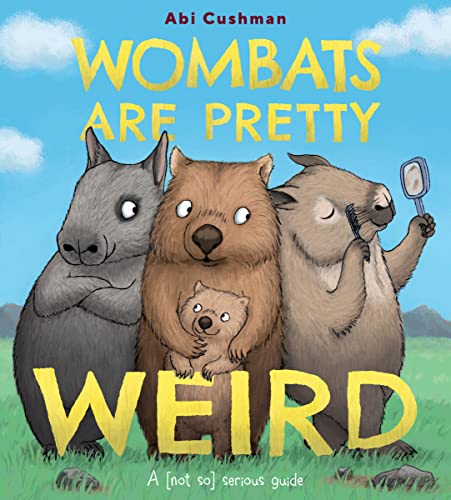 Book cover featuring illustrated wombats in a grassy field.