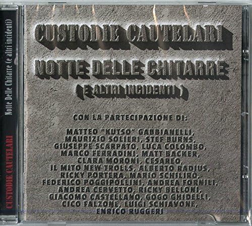 CD case with embossed text and a list of artist names.