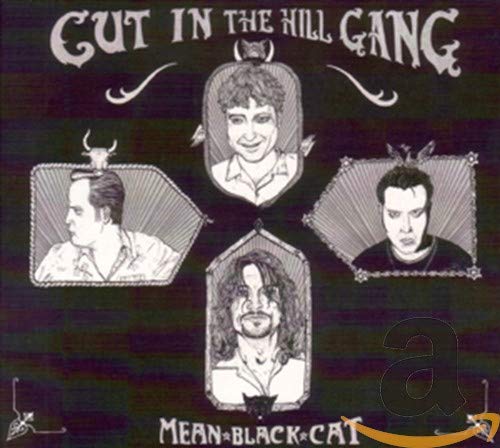 CD cover for "Mean Black Cat" by Cut In The Hill Gang, four portraits.