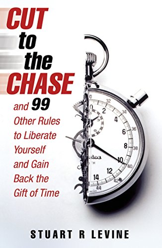 Book cover: "Cut to the Chase" with a broken stopwatch image.