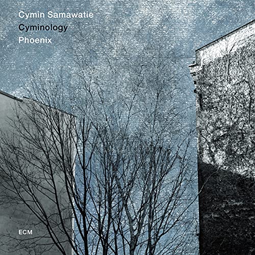 CD cover for "Phoenix" by Cymin Samawatie, featuring a winter cityscape.