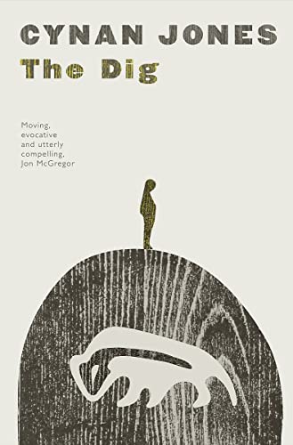 Book cover featuring a person standing on a hill with a badger silhouette below.