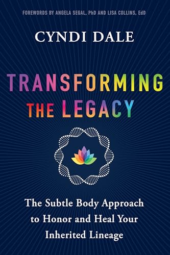 Book cover with colorful title and a lotus flower inside a DNA strand.