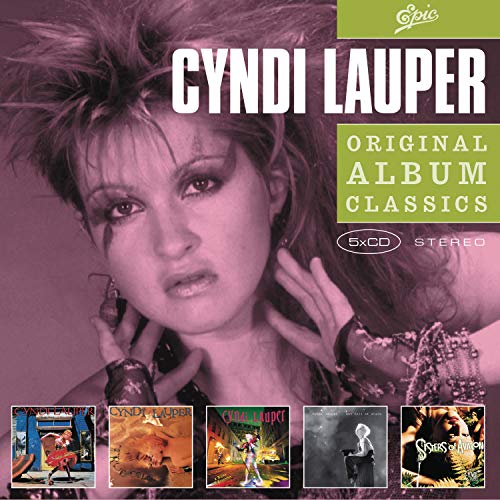 Cyndi Lauper "Original Album Classics" 5xCD cover with artist portrait.