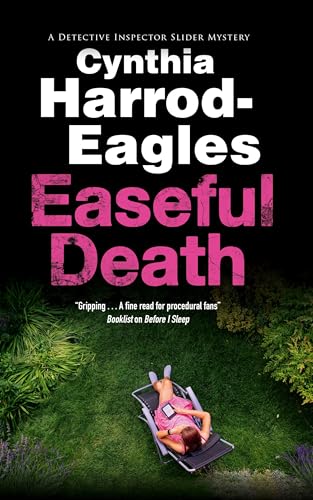 Book cover: woman lying still on a lounge chair in grass.