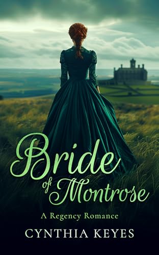 Book cover: woman in green dress facing a distant stone castle.