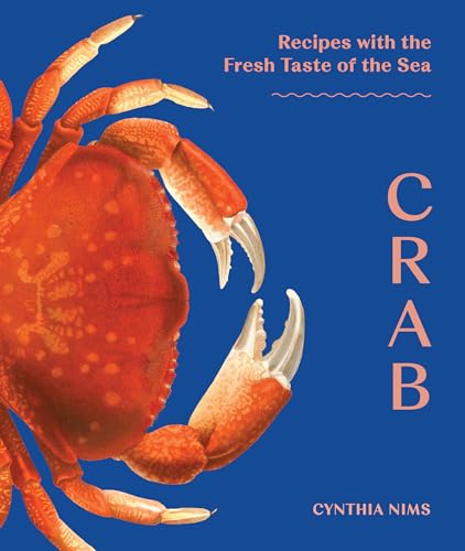 Book cover featuring a large orange crab on a solid blue background.