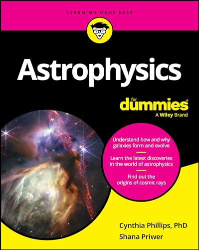 Book cover for "Astrophysics For Dummies" with a galaxy image.