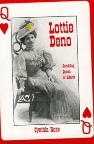 Book cover featuring a vintage portrait of Lottie Deno, framed like a playing card.