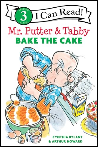 Book cover: Mr. Putter and Tabby baking, with ingredients around them.