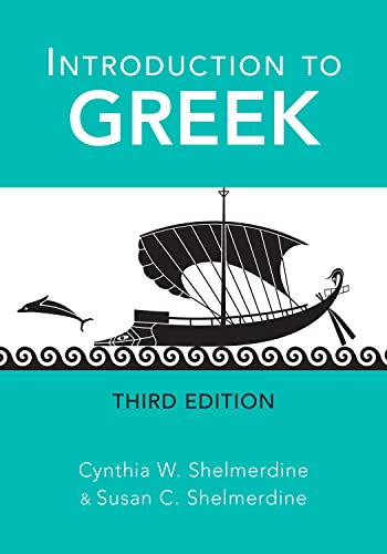 Book cover: "Introduction to Greek" with a black silhouette of a ship.